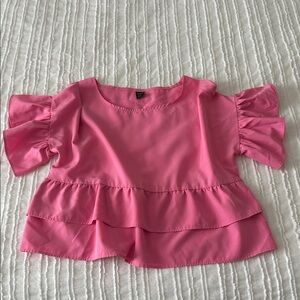 Pink Ruffled Womens shirt